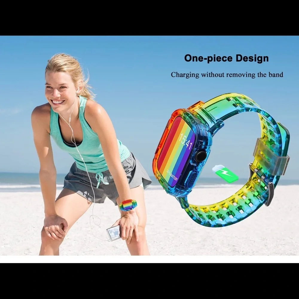 Rainbow Smart Watch Band.
